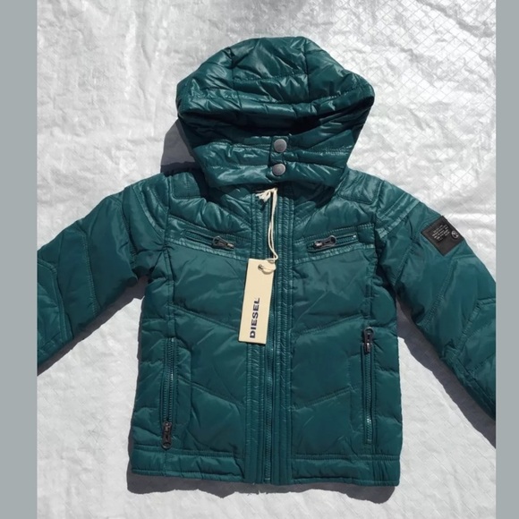 DIESEL ‘Janton’ Green Hooded Coat**$209 - Picture 3 of 5